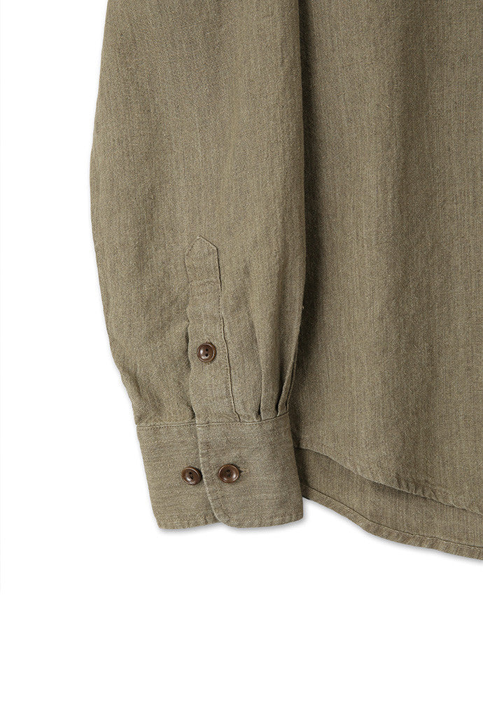 Art if acts - Washed Linen Shirt (Khaki) product image 13 | TRAB K-Fashion Australia