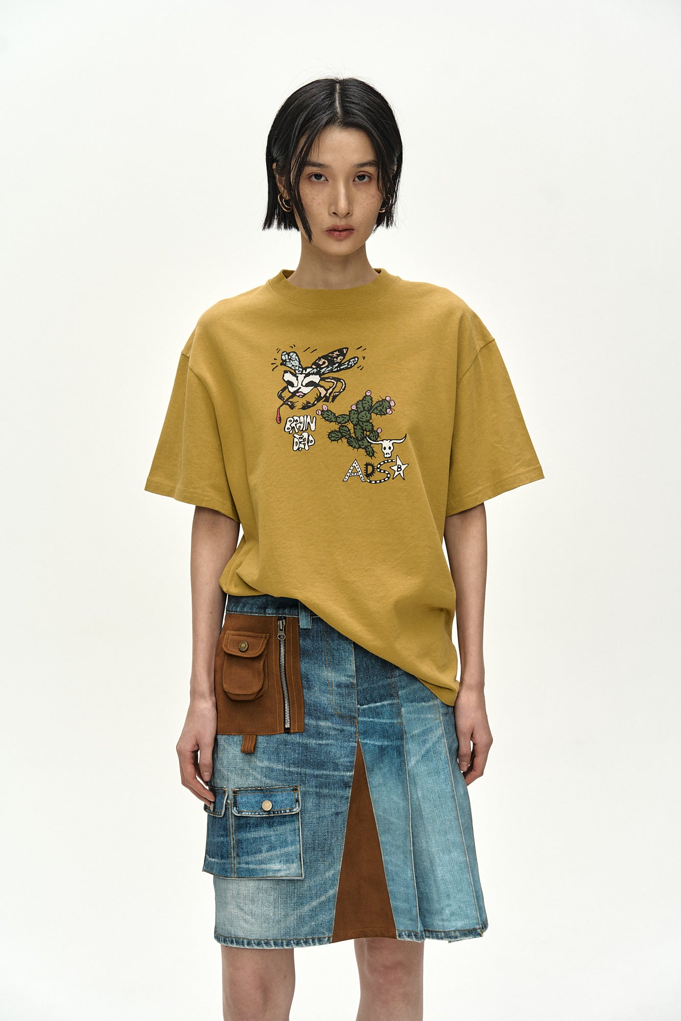 Andersson Bell - Anedrsson Bell X Brain Dead Mosquito T-Shirt (Amber) product image 4 | TRAB K-Fashion Australia