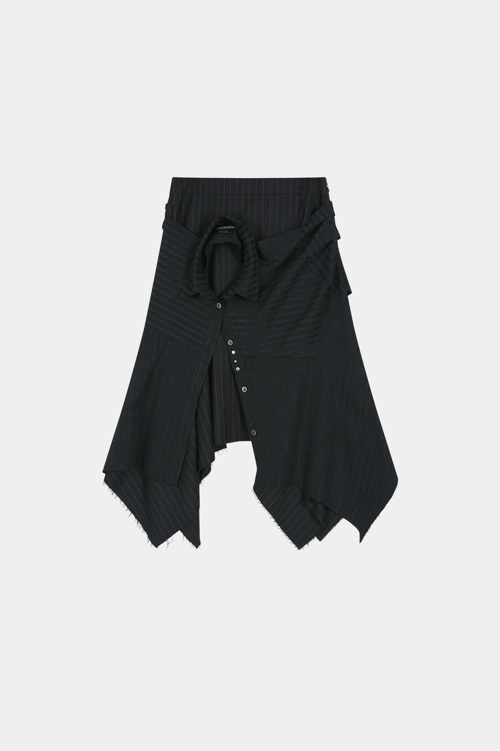 Andersson Bell - Sue Wrapped Shirt Asymmetric Skirt (black) (Black) product image 9 | TRAB K-Fashion Australia