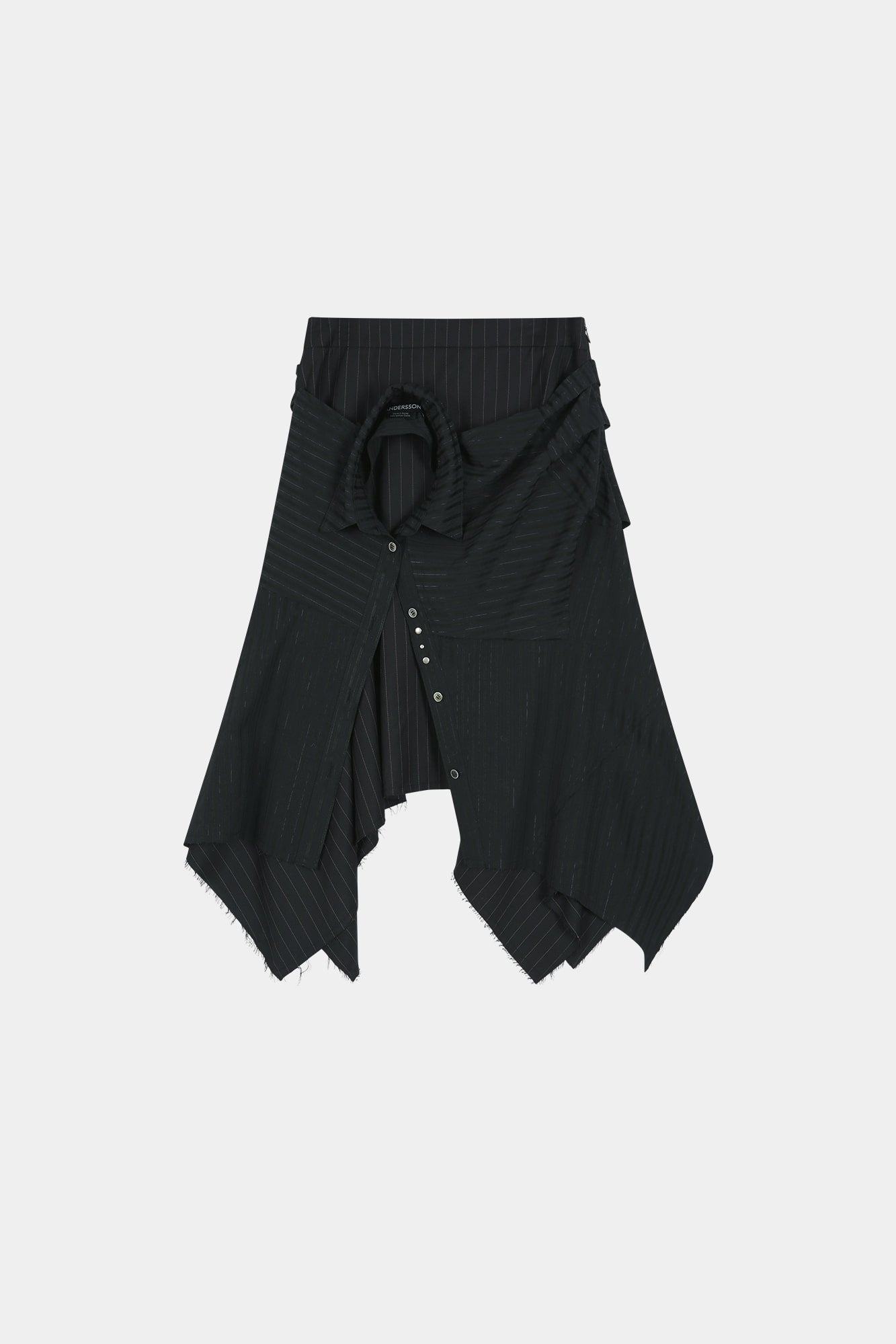 Andersson Bell - Sue Wrapped Shirt Asymmetric Skirt (black) (Black) product image 9 | TRAB K-Fashion Australia