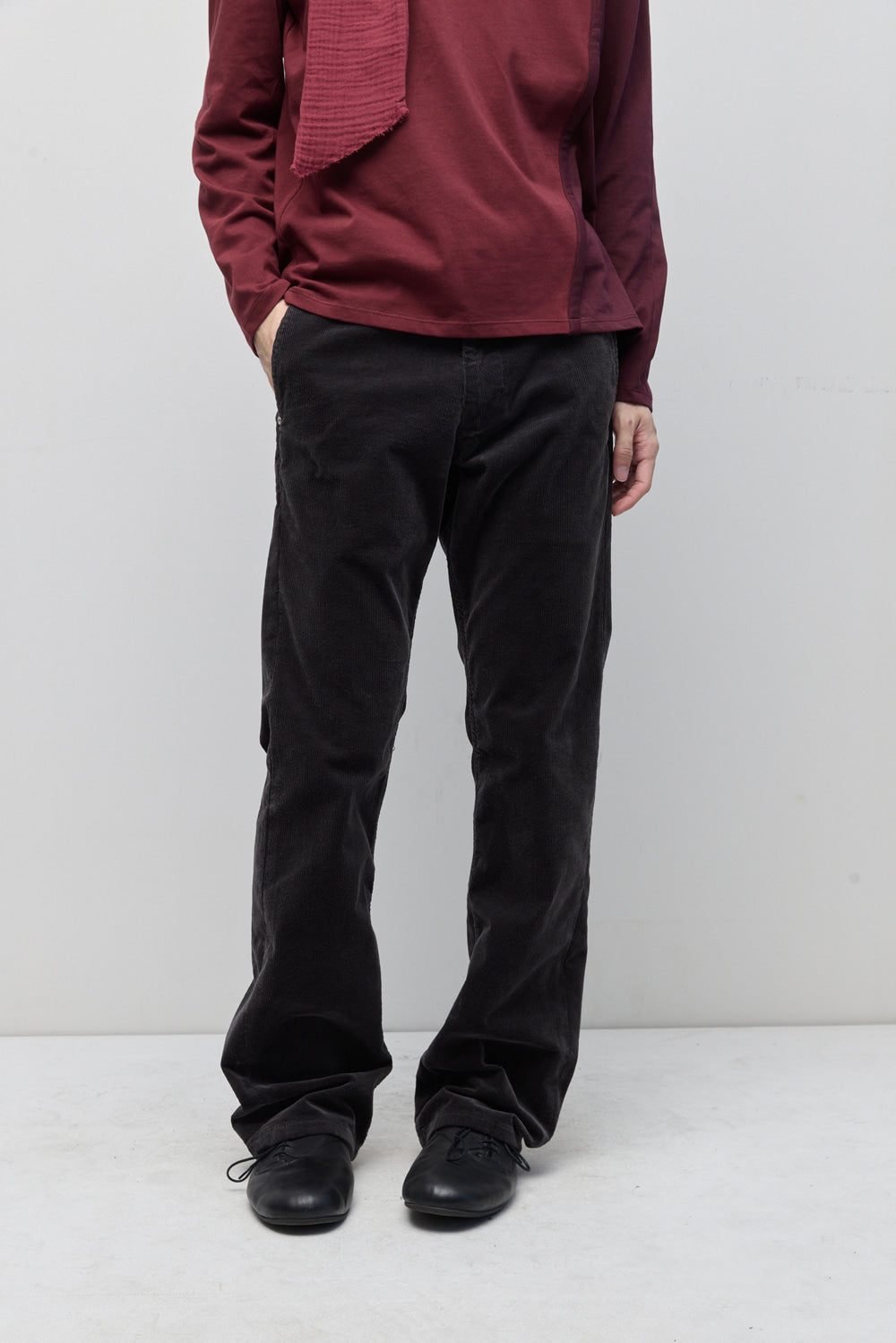 Hatchingroom - Flare Pants Corduroy (Washed Purple Charcoal) product image 14 | TRAB K-Fashion Australia