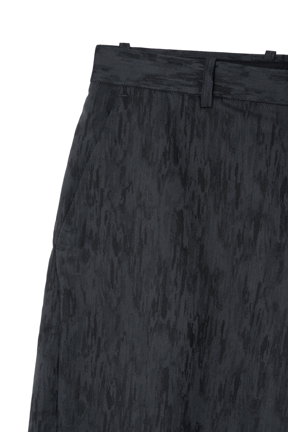 Hatchingroom - Wide Curve Trousers Jacquard Blue (Charcoal) product image 4 | TRAB K-Fashion Australia