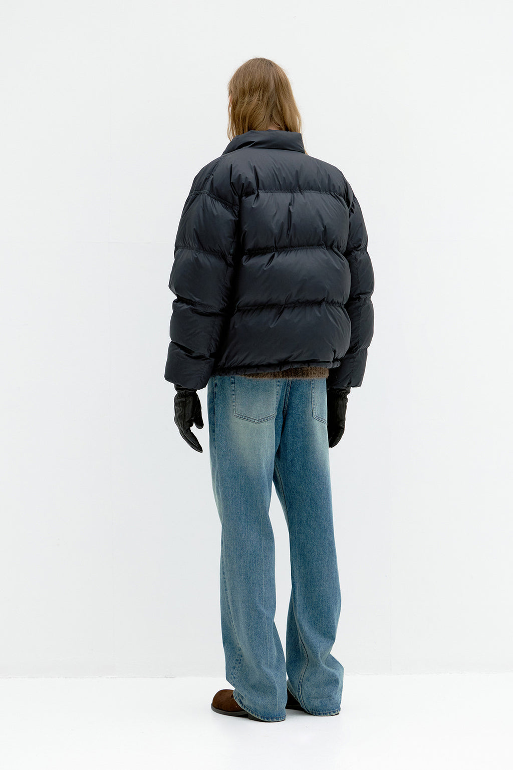 Coor - Double Stitch Snap Button Down Puffer (Black) product image 4 | TRAB K-Fashion Australia