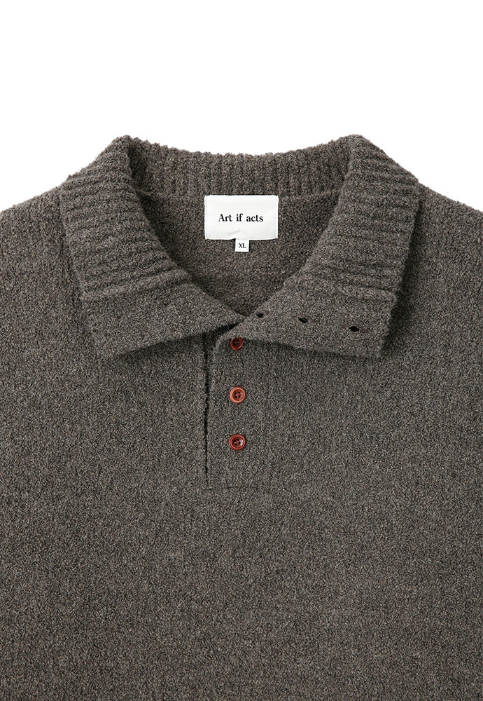 Art if acts - Alpaca Blended Button Down Turtle Neck Knit (Vintage Wood) product image 10 | TRAB K-Fashion Australia