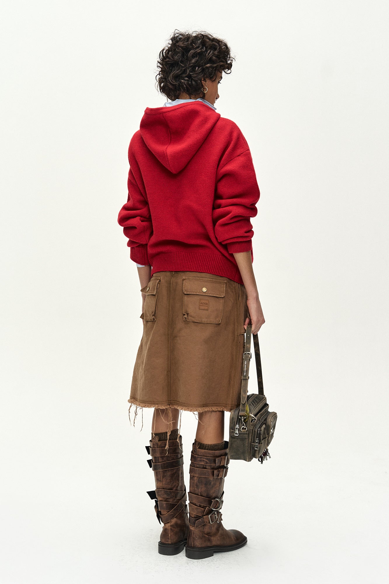 Andersson Bell - (essential) Unisex Varsity Patch Hoodie (red) (Red) product image 4 | TRAB K-Fashion Australia