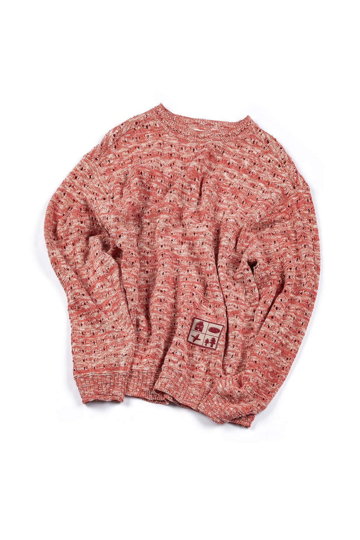 Ioedle - Window View Mesh Knit (Red) product image 1 | TRAB K-Fashion Australia