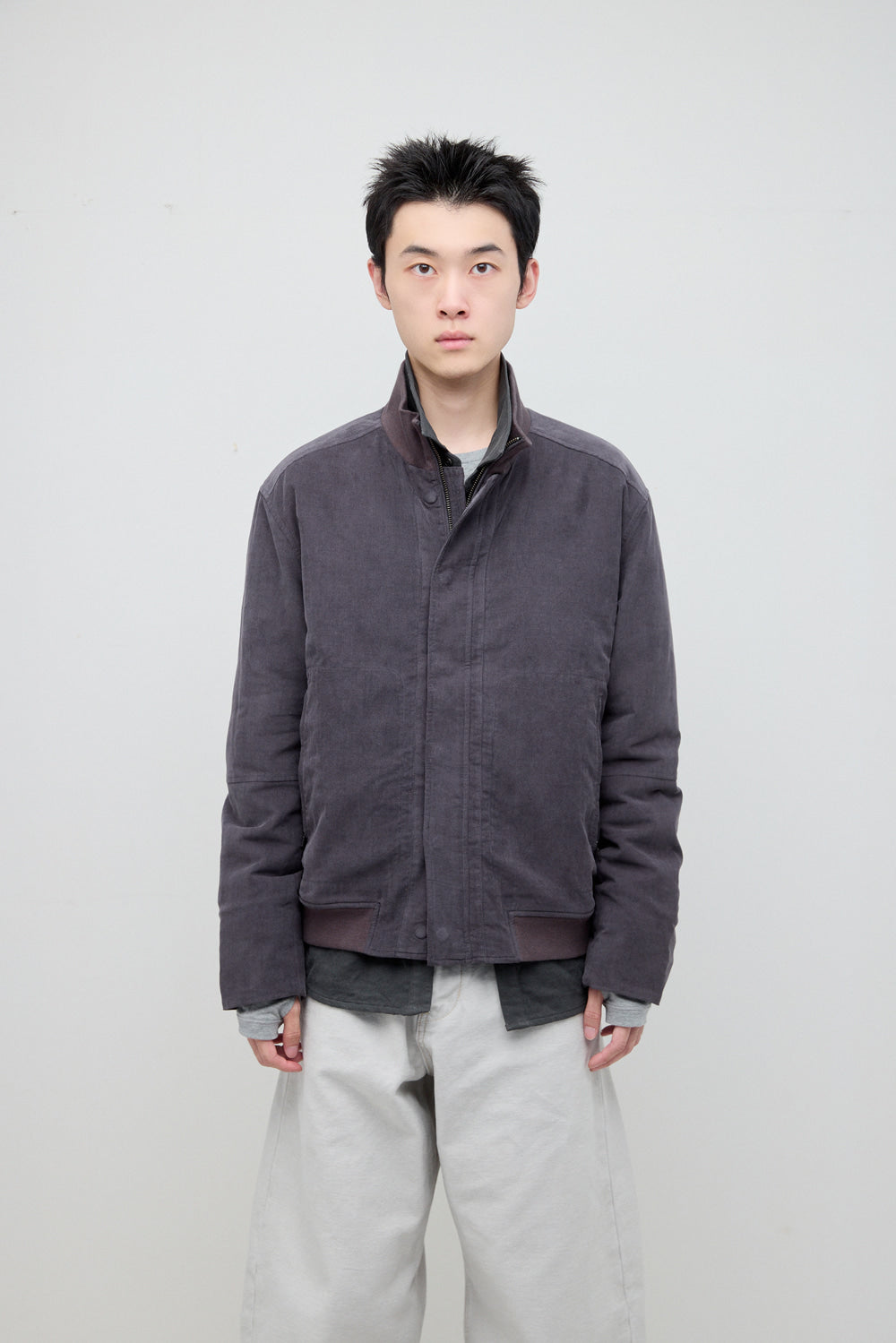 Hatchingroom - Tanker Jacket Corduroy (Purple Grey) product image 6 | TRAB K-Fashion Australia