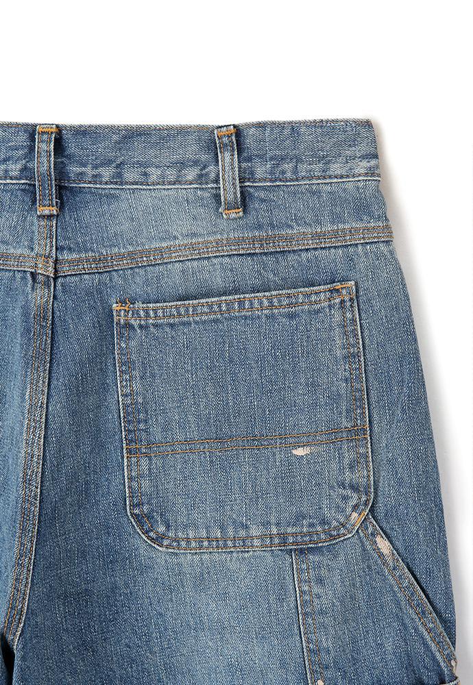 Art if acts - Oil Washed Denim Carpenter Pants (Mid Blue) product image 13 | TRAB K-Fashion Australia