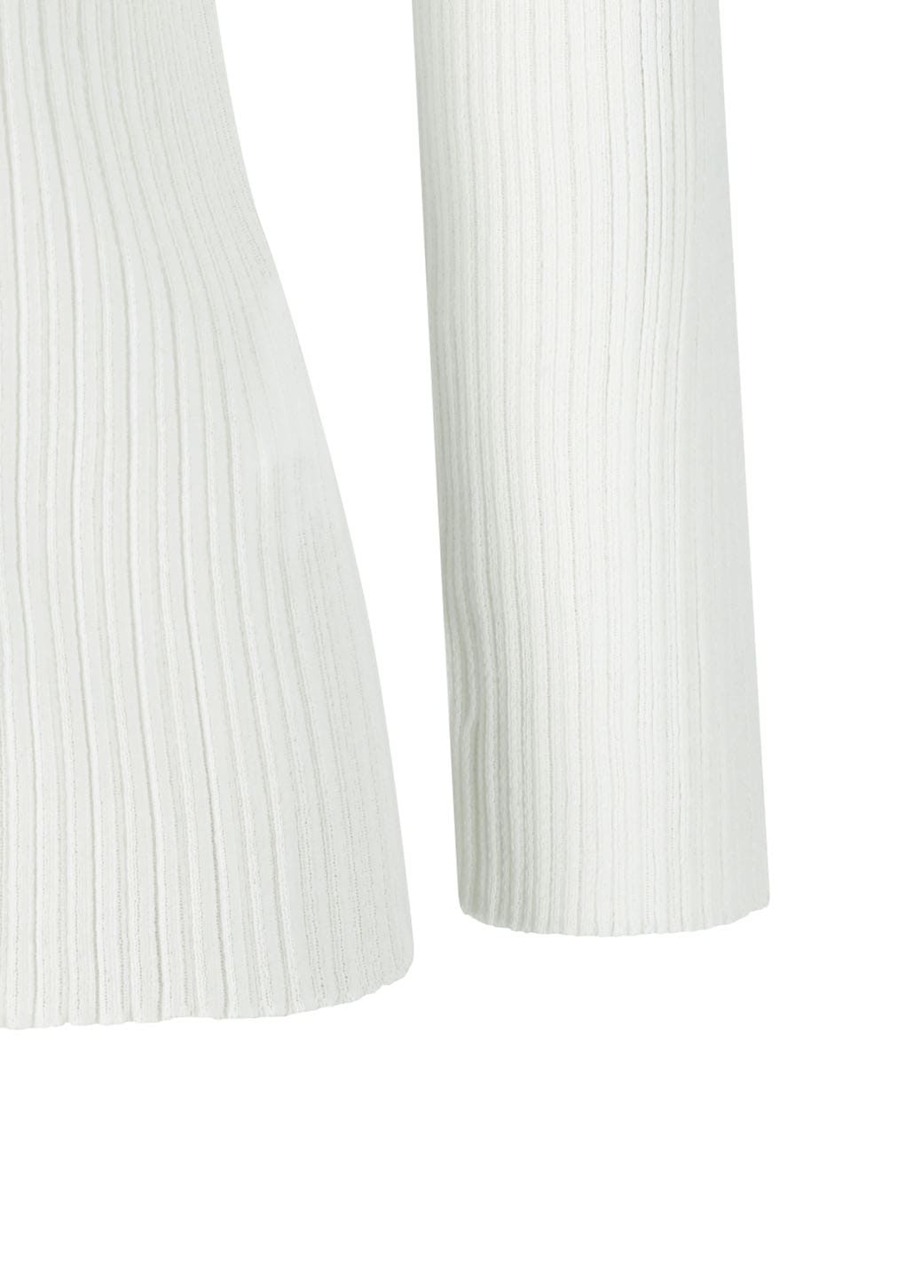 Amomento - Pleats V-neck Knit Blouse (White) product image 6 | TRAB K-Fashion Australia