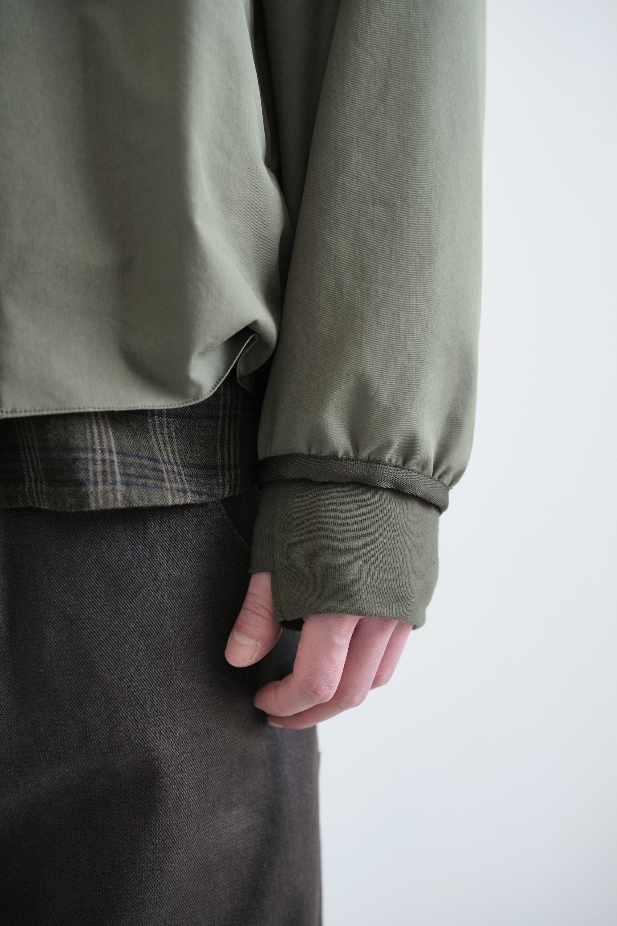 Hatchingroom - Diagonal Zip Jacket V2 (Olive) product image 10 | TRAB K-Fashion Australia