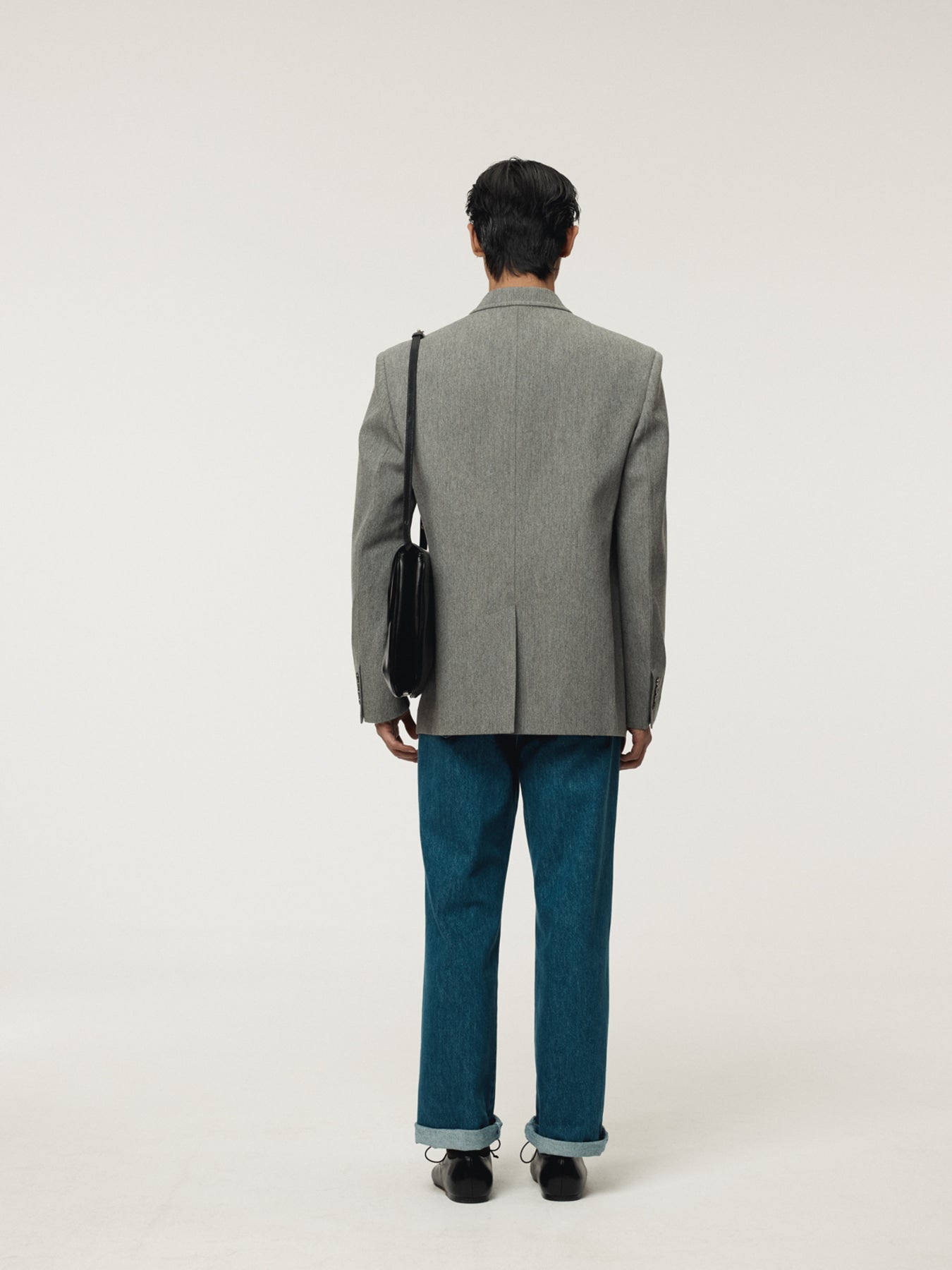 Recto - Quincy Wool Single Jacket (Melange Grey) product image 4 | TRAB K-Fashion Australia