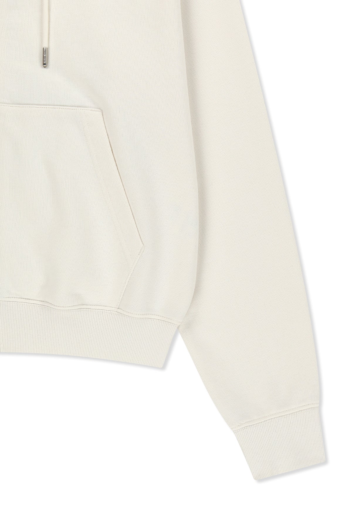 Matin Kim - Back Logo Essential Hoody Zip Up (Ivory) product image 4 | TRAB K-Fashion Australia