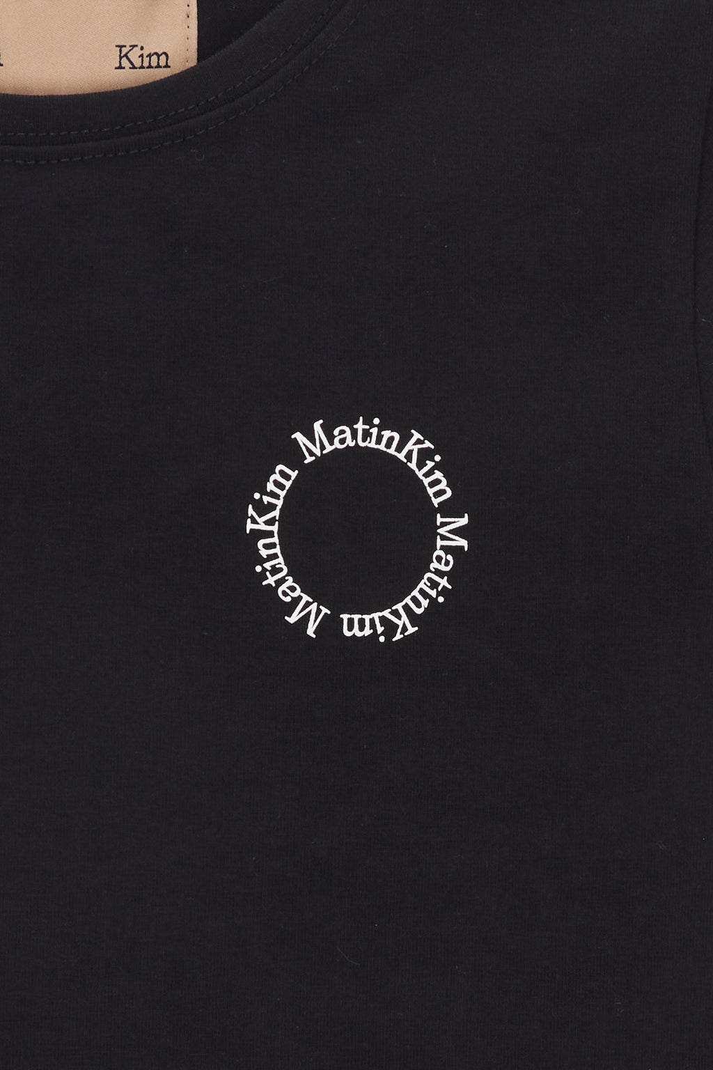 Matin Kim - Circle Logo Crop Top (Black) product image 4 | TRAB K-Fashion Australia