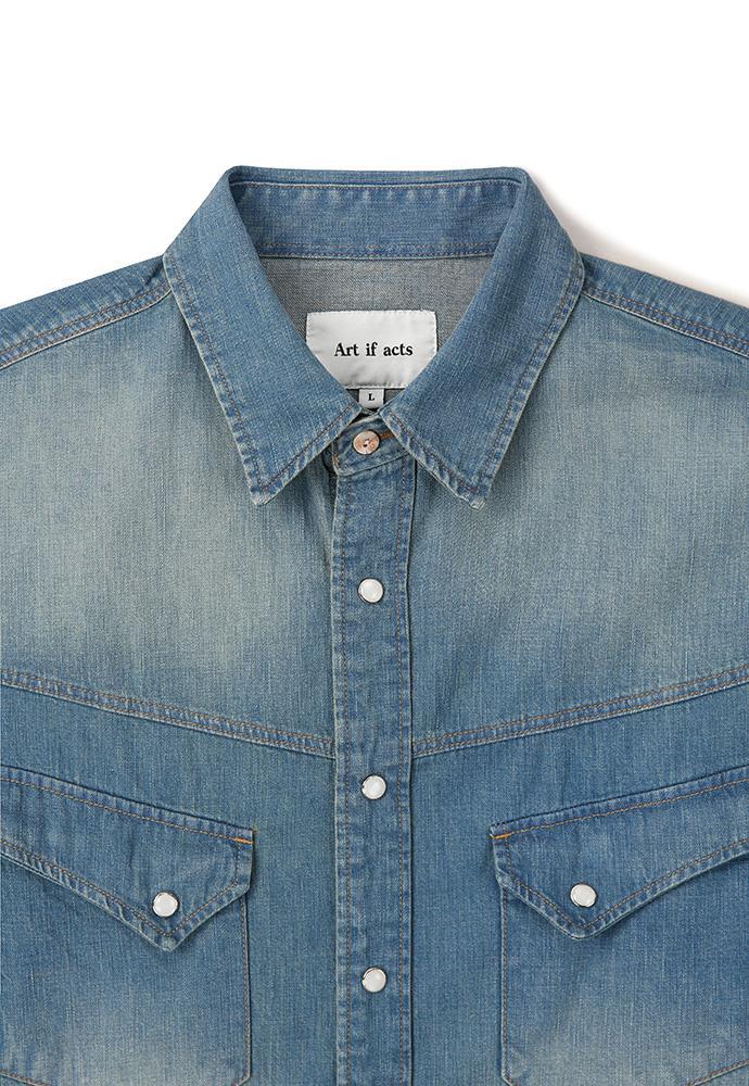 Art if acts - Western Denim Shirt_Japanese Fabric (Vintage Indigo) product image 9 | TRAB K-Fashion Australia