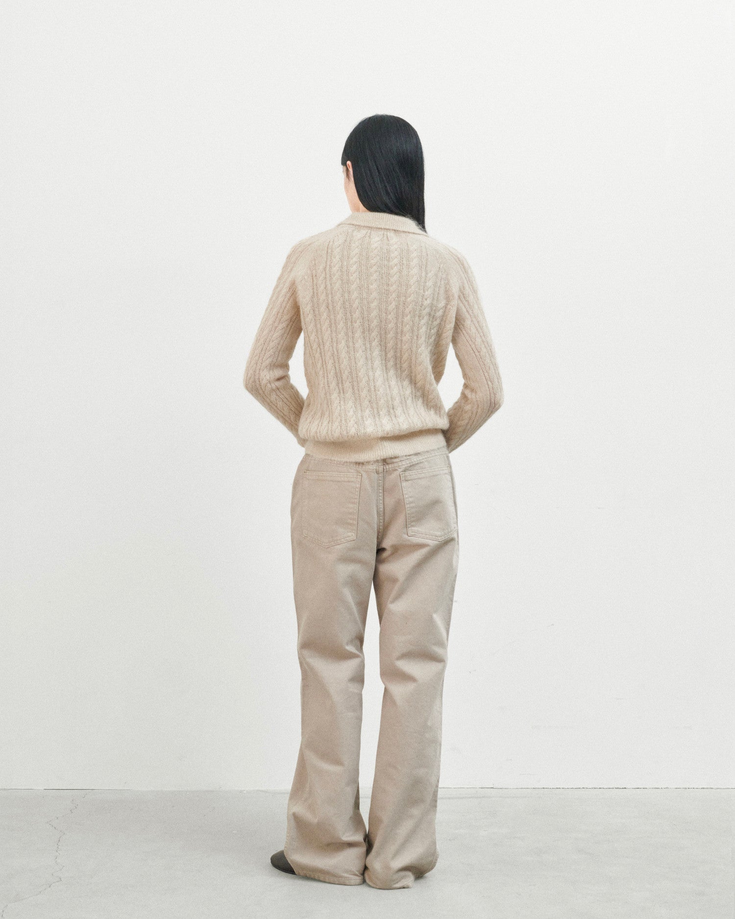 Brownyard - Cable Pique Knit (Beige) product image 2 | TRAB K-Fashion Australia