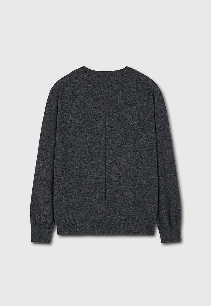 Tonywack - Pure Cashmere V-Neck Sweater (Charcoal) product image 9 | TRAB K-Fashion Australia