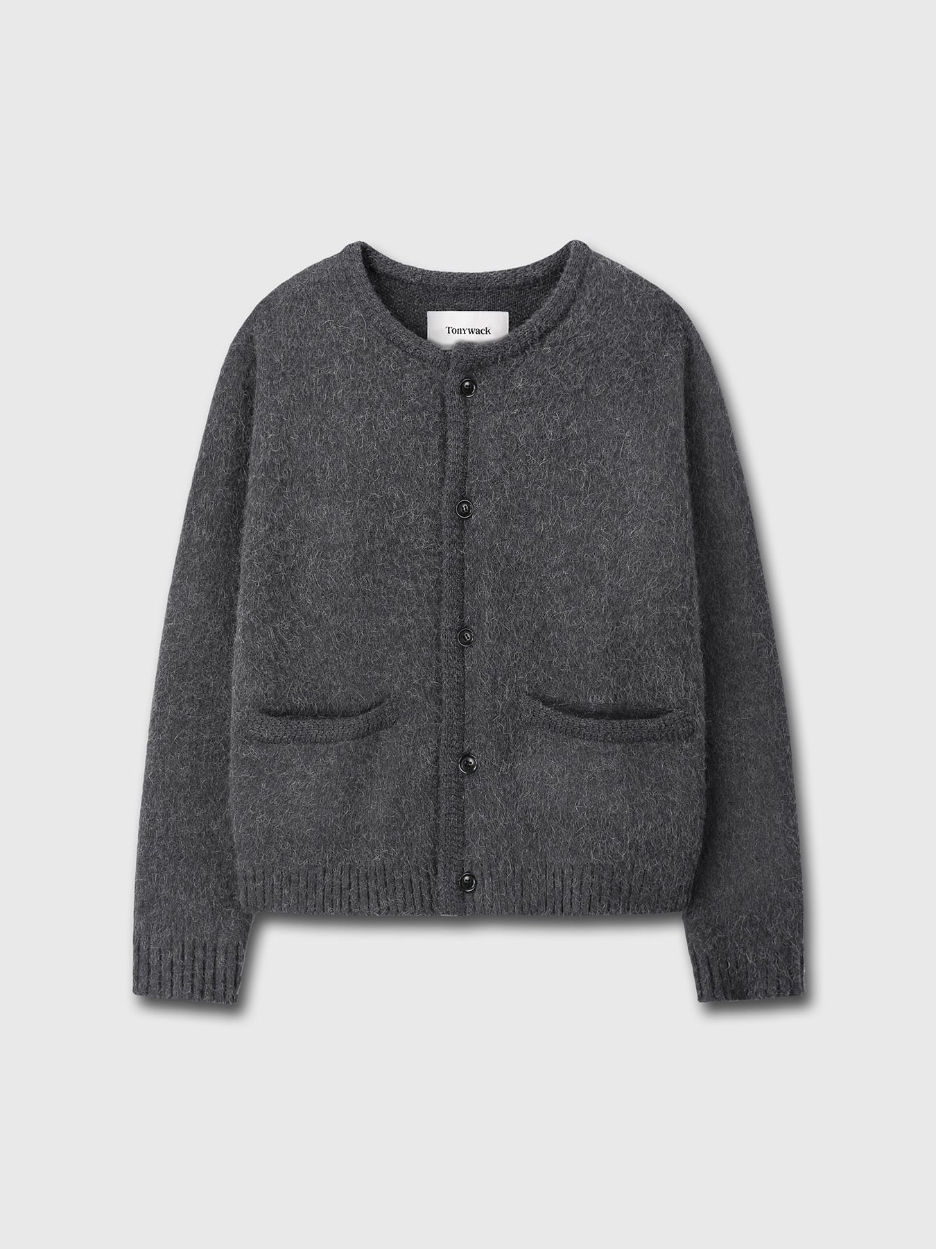 Tonywack - Alpaca Jacquard Knitted Blouson (Grey) product image 8 | TRAB K-Fashion Australia