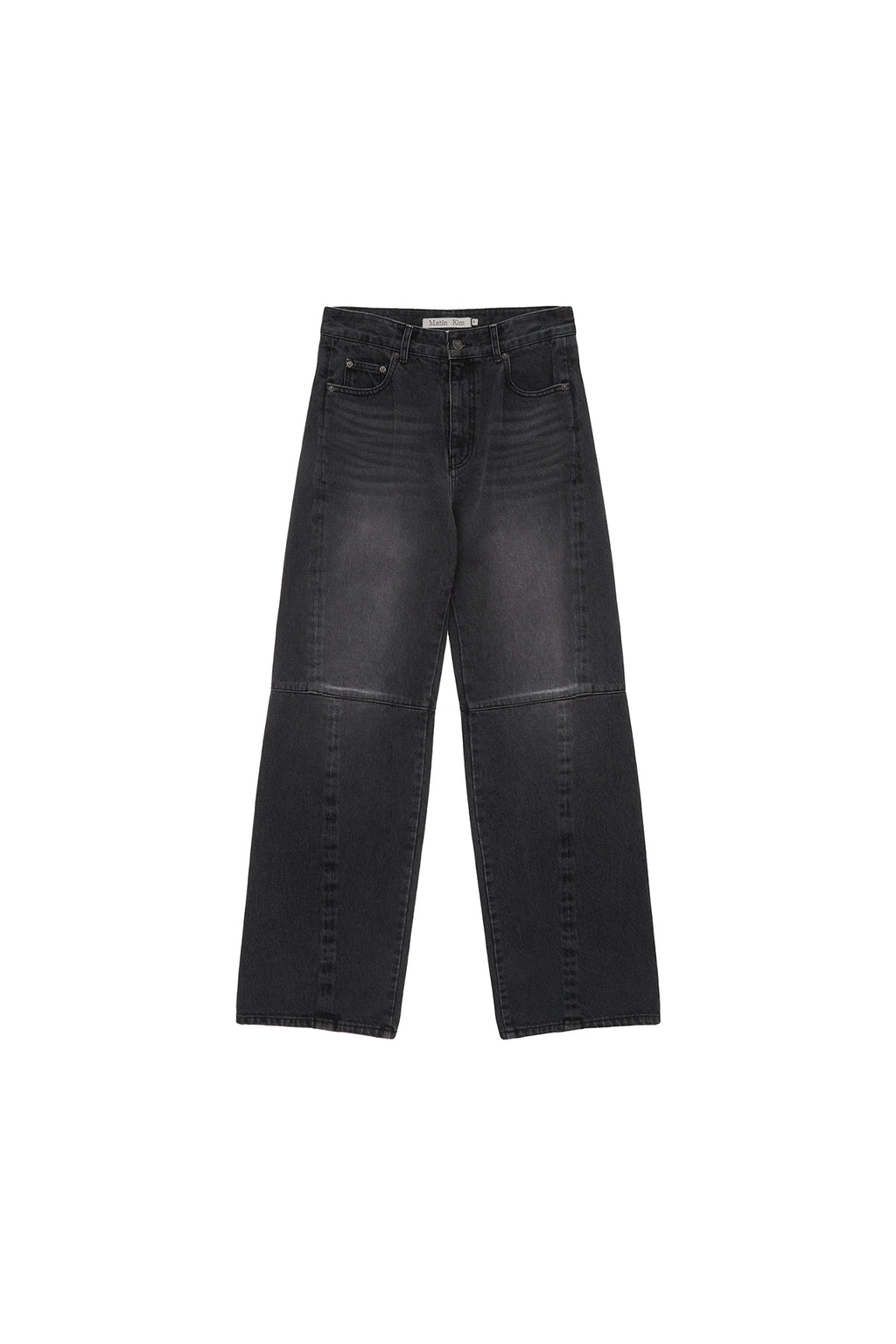 Matin Kim - Side Washed Denim Pants (Black) product image 1 | TRAB K-Fashion Australia