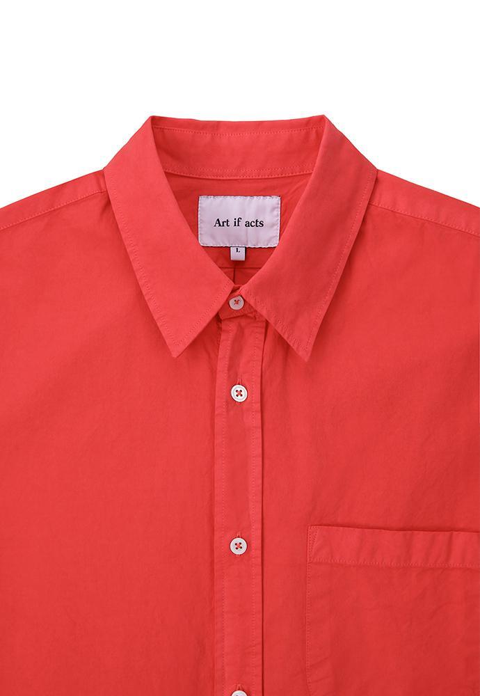 Art if acts - Saint Garment-dyed Shirt (Red) product image 10 | TRAB K-Fashion Australia