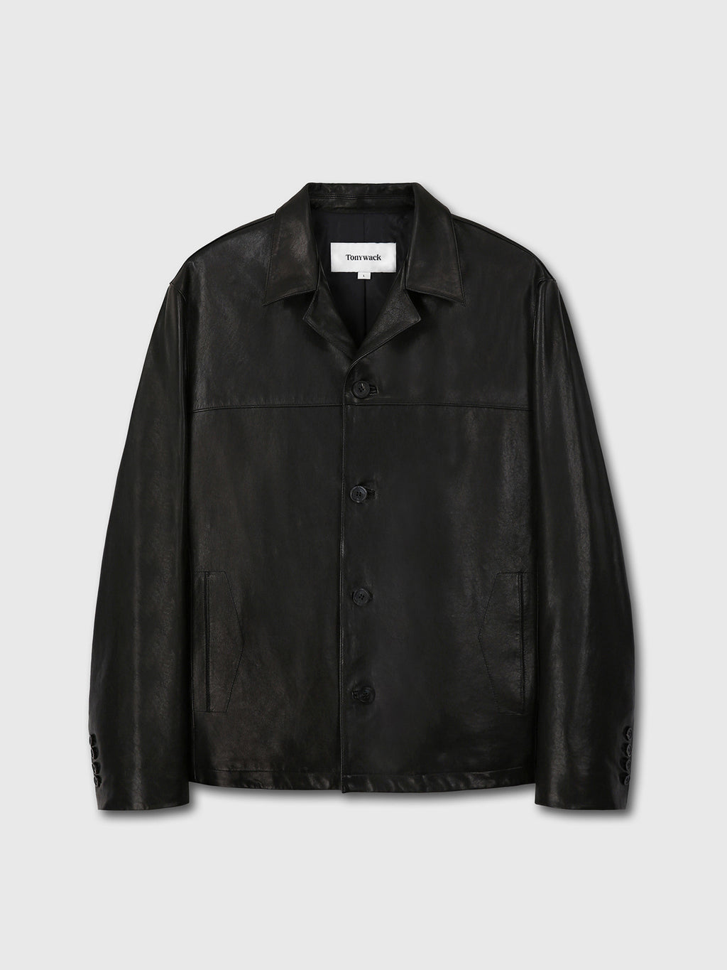 Tonywack - Vegetable Tanned Lamb Leather Tailored Jacket (Black) product image 7 | TRAB K-Fashion Australia