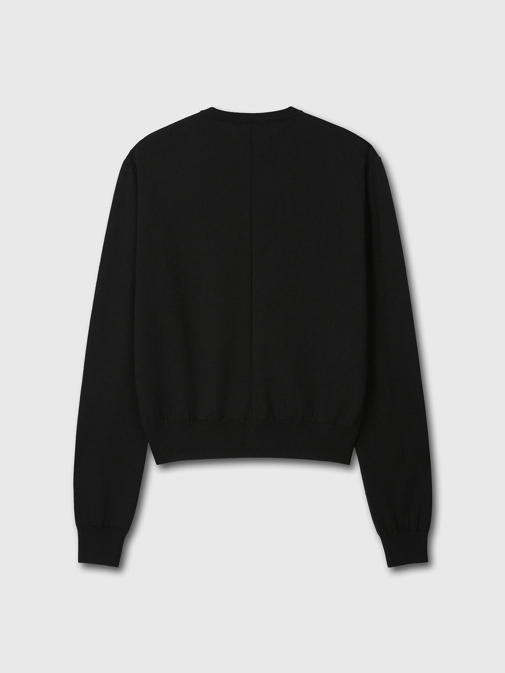 Tonywack - Super Fine Wool Crew-Neck Cardigan (Black) product image 10 | TRAB K-Fashion Australia