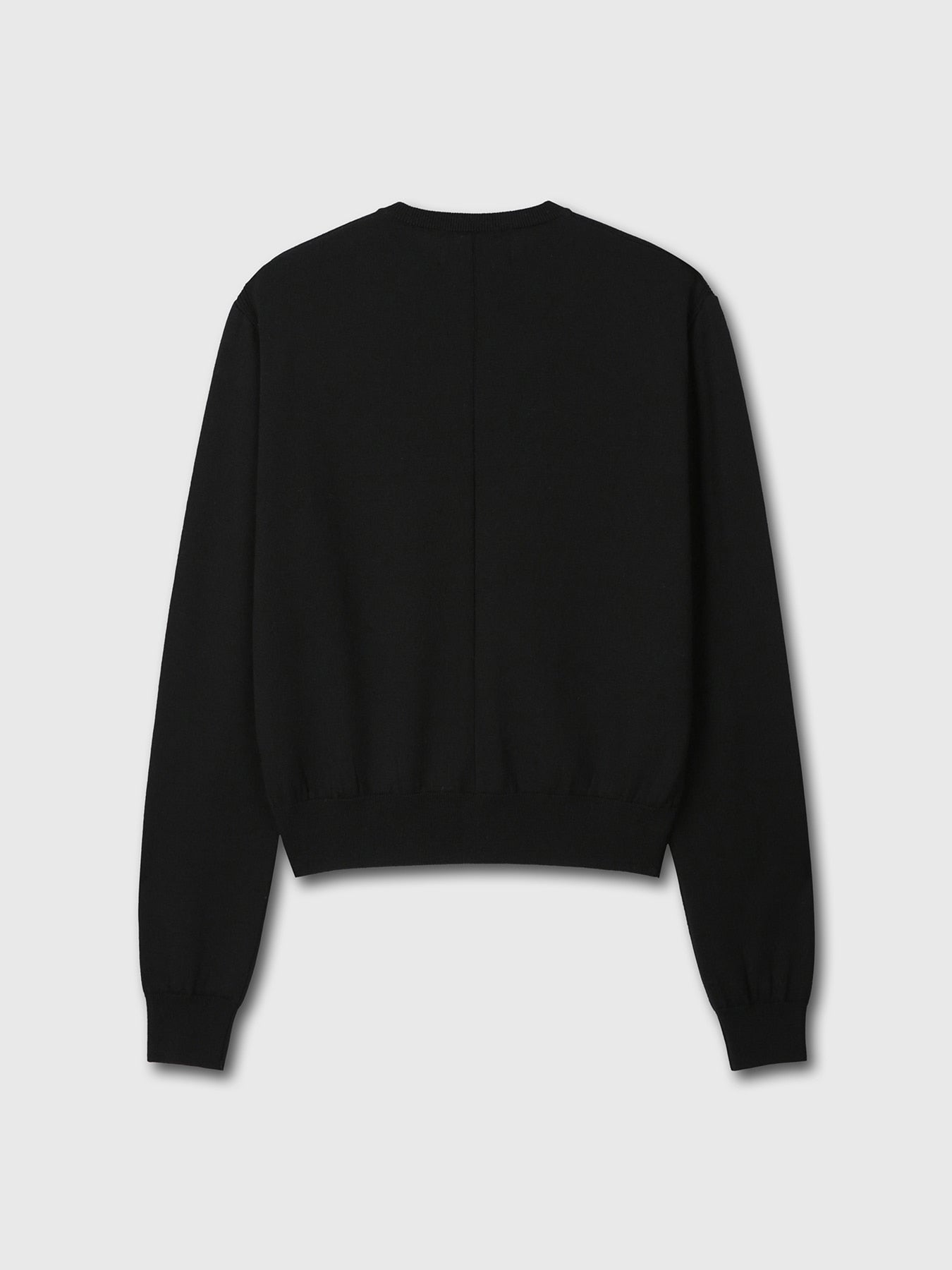 Tonywack - Super Fine Wool Crew-Neck Cardigan (Black) product image 10 | TRAB K-Fashion Australia