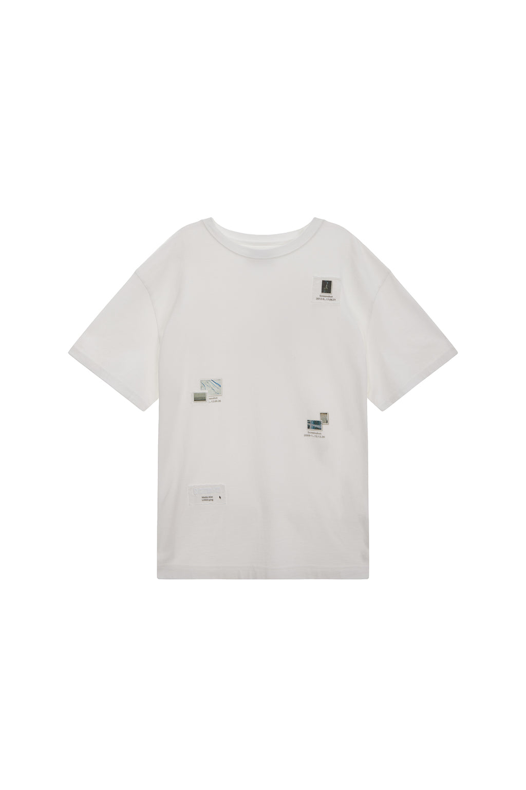 Matin Kim - Photo Patchwork Collage Top (White) product image 1 | TRAB K-Fashion Australia