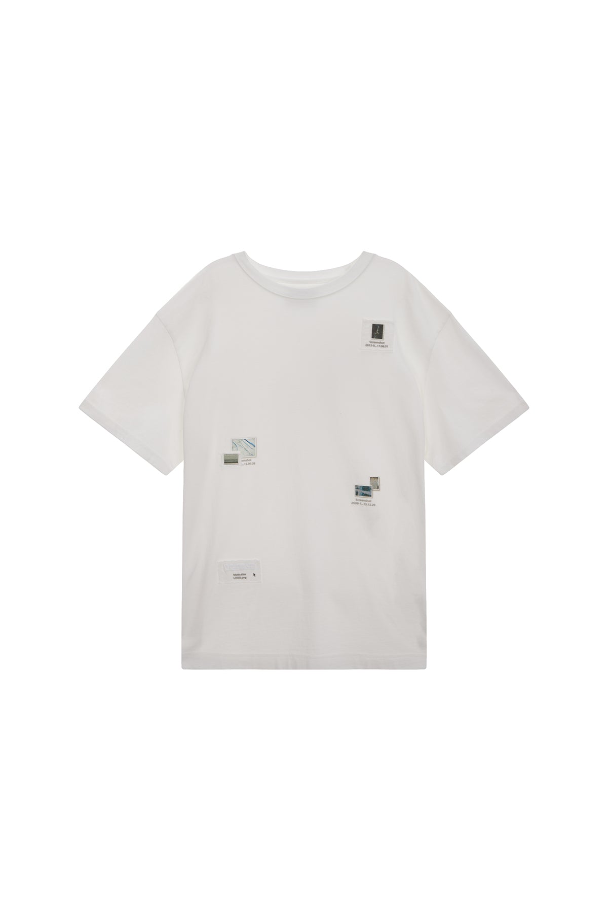 Matin Kim - Photo Patchwork Collage Top (White) product image 1 | TRAB K-Fashion Australia