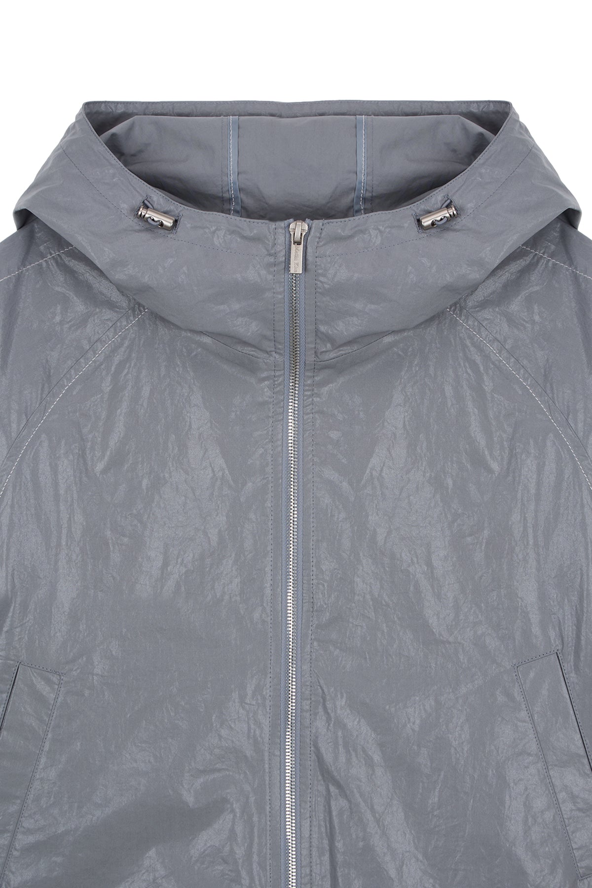 Matin Kim - Matin Crop Hoody Coating Jumper (Dark Grey) product image 3 | TRAB K-Fashion Australia