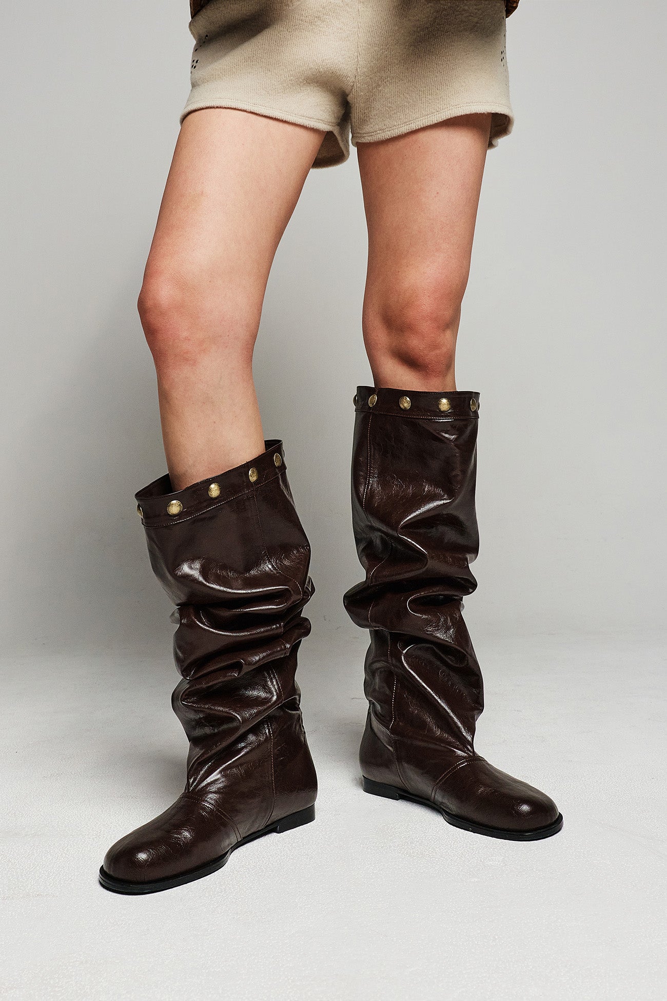 Deinet - Point Wellon Hooded Jacket (Dark Brown) product image 7 | TRAB K-Fashion Australia