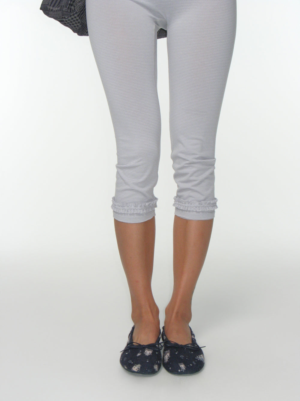 Coyseio - Stripe Rough Leggings (Light Grey) product image 6 | TRAB K-Fashion Australia