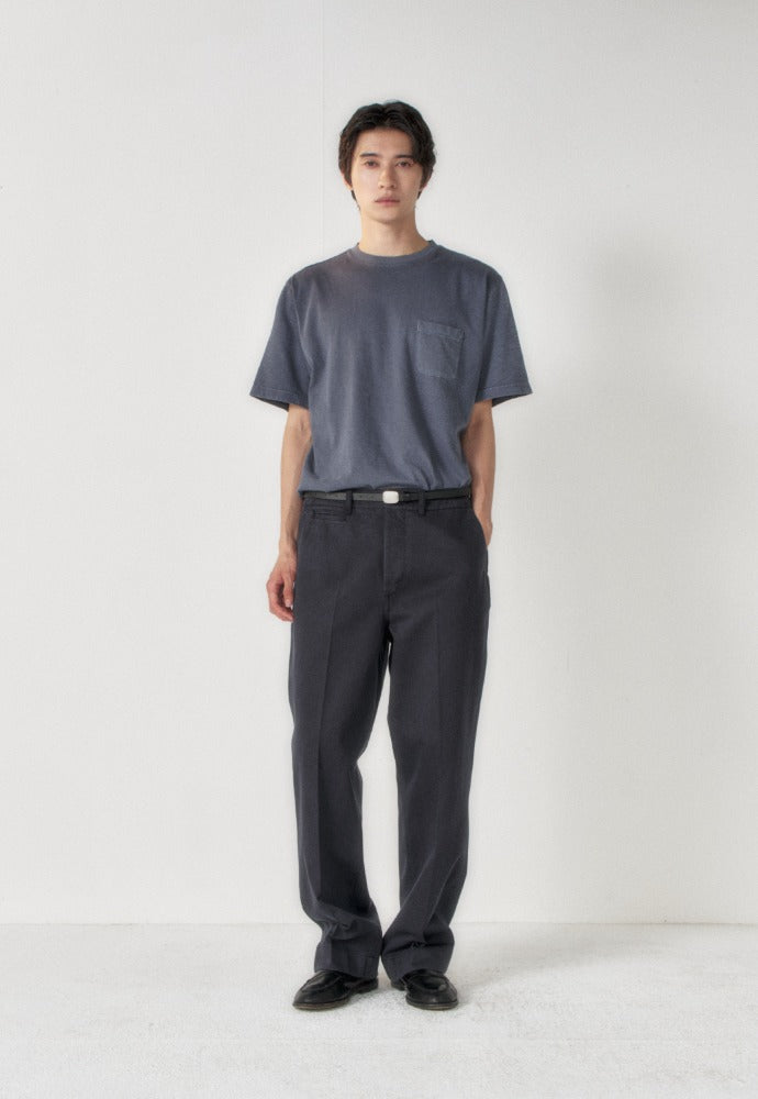 Art if acts - Garment Dyed Slub Pocket T-Shirt (Navy) product image 1 | TRAB K-Fashion Australia