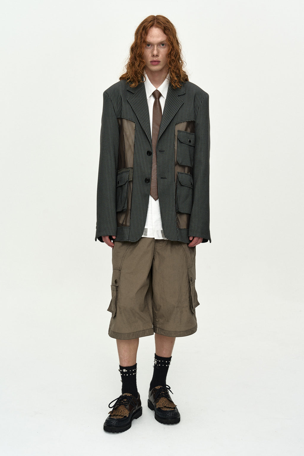 Andersson Bell - Carpenter Cargo Shorts (Khaki Brown) product image 2 | TRAB K-Fashion Australia