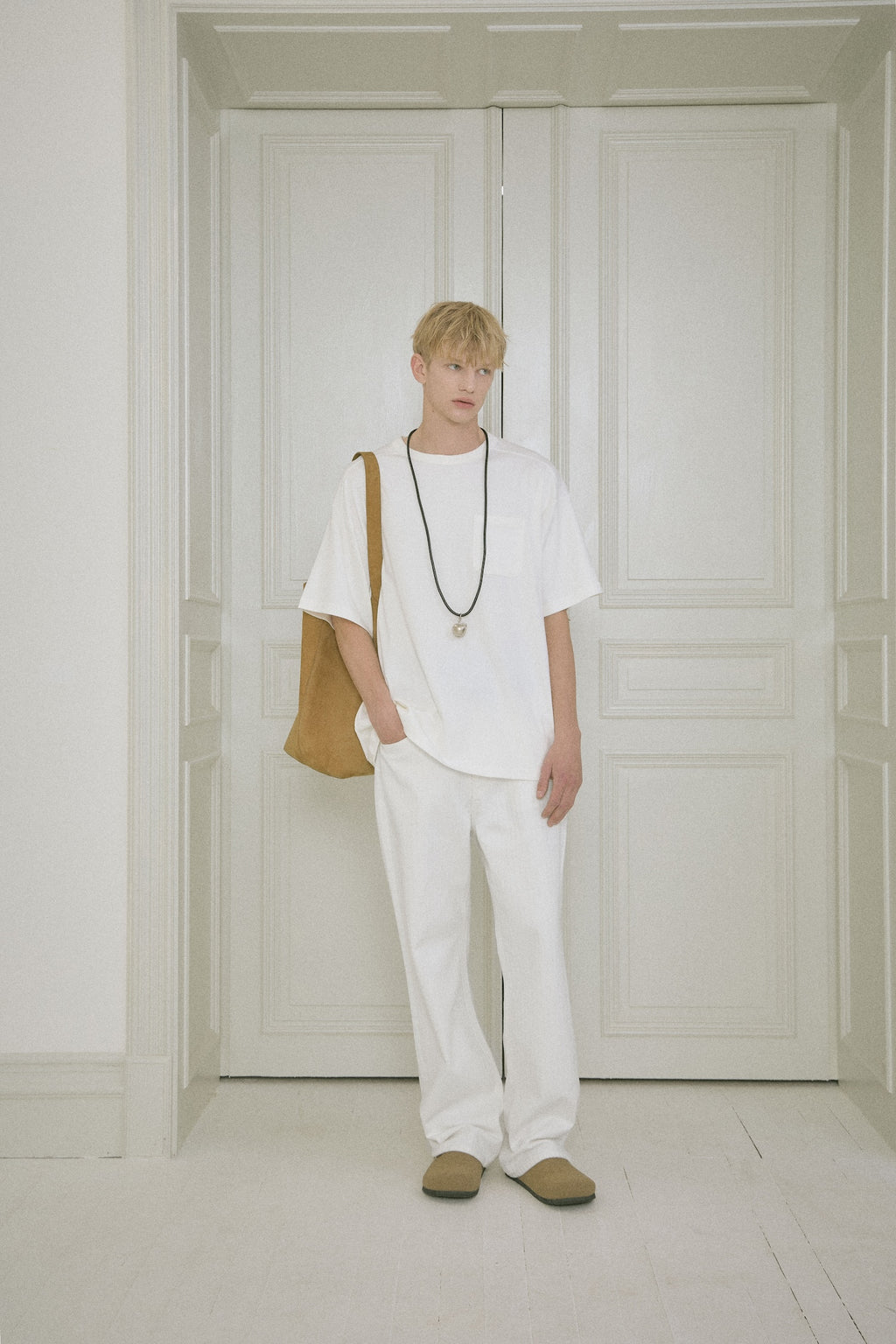 STU - Pocket T-Shirt (Ivory) product image 7 | TRAB K-Fashion Australia