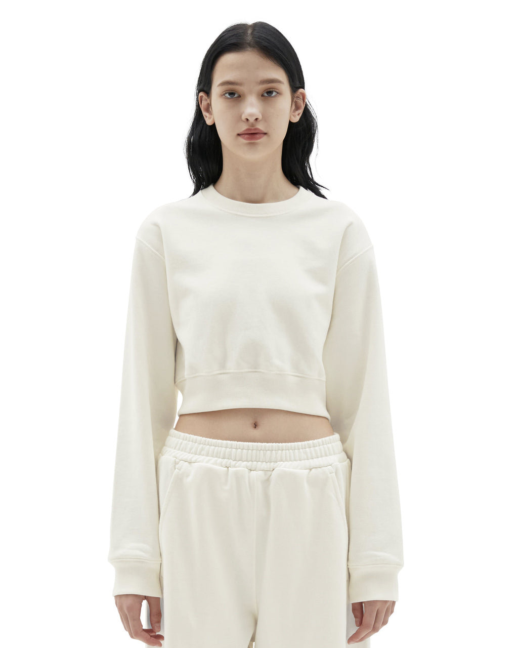 Brownyard - Crop Sweat Shirt (Ecru) product image 1 | TRAB K-Fashion Australia
