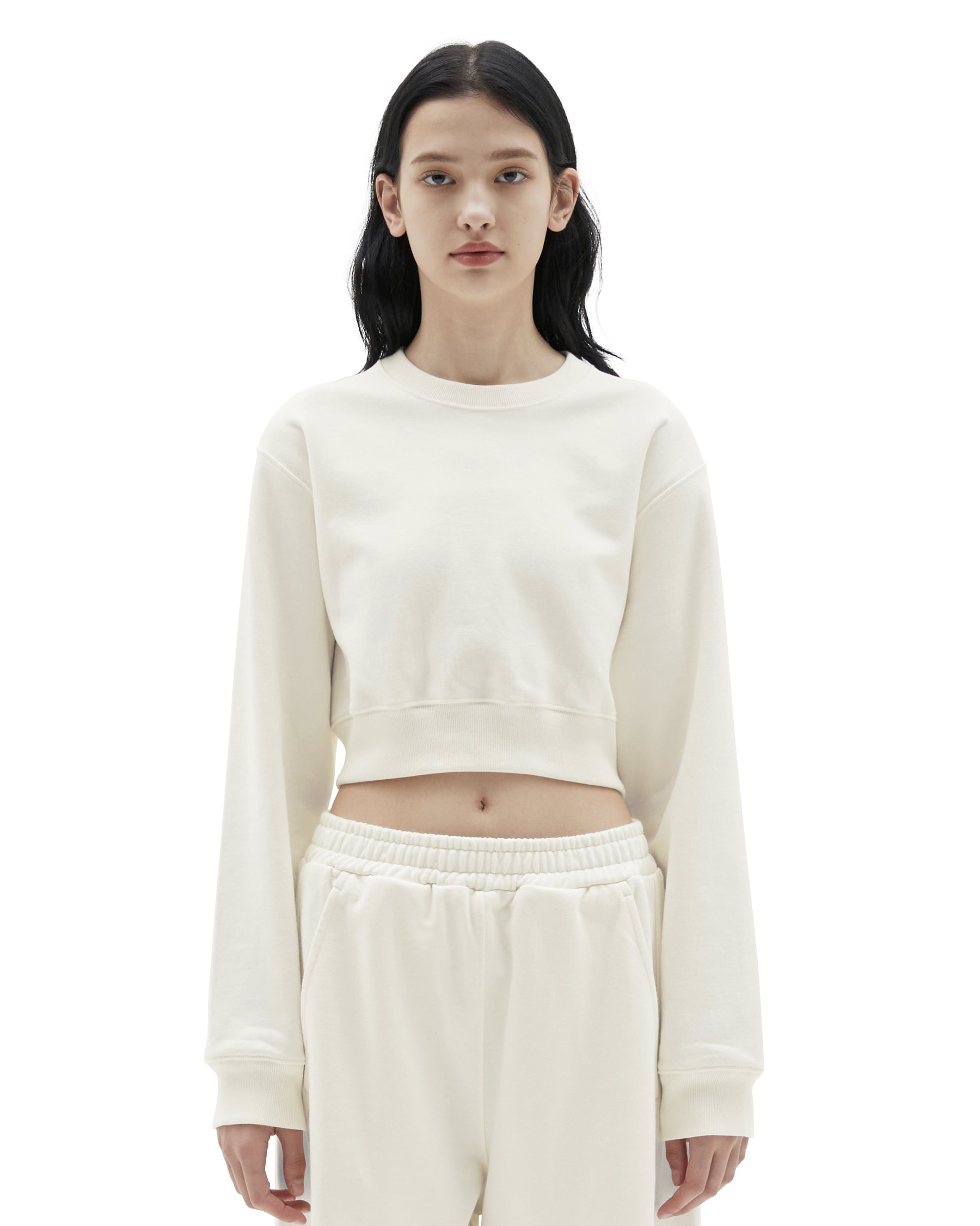 Brownyard - Crop Sweat Shirt (Ecru) product image 1 | TRAB K-Fashion Australia