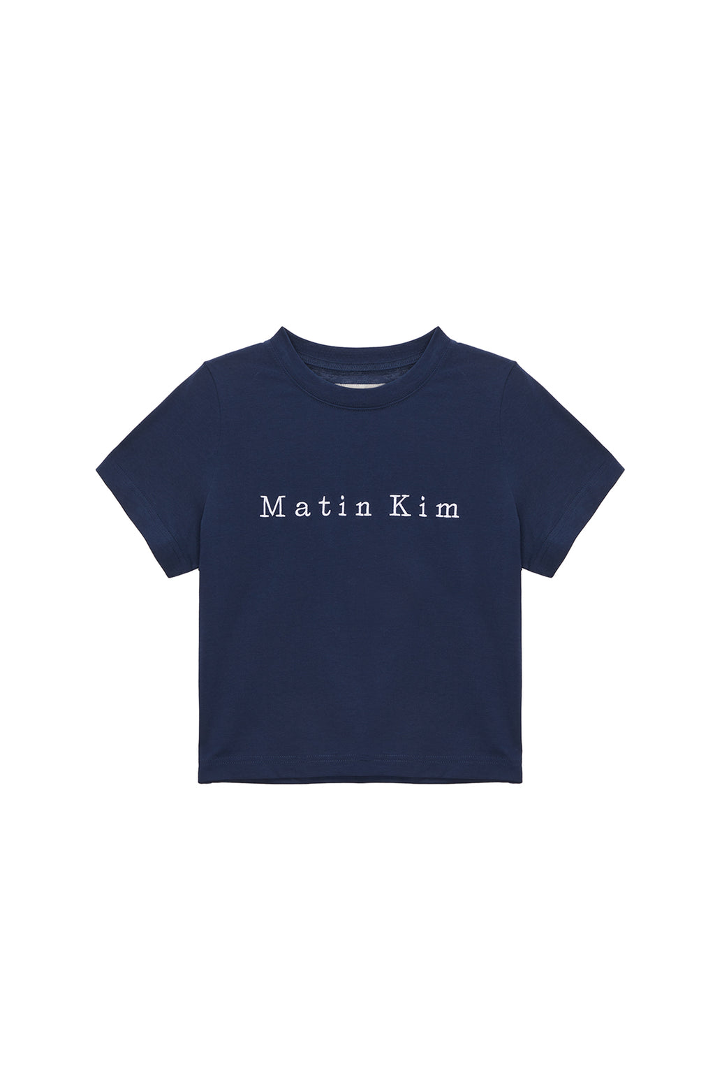 Matin Kim - Matin Embroidery Logo Crop Top (Light Yellow) product image 12 | TRAB K-Fashion Australia