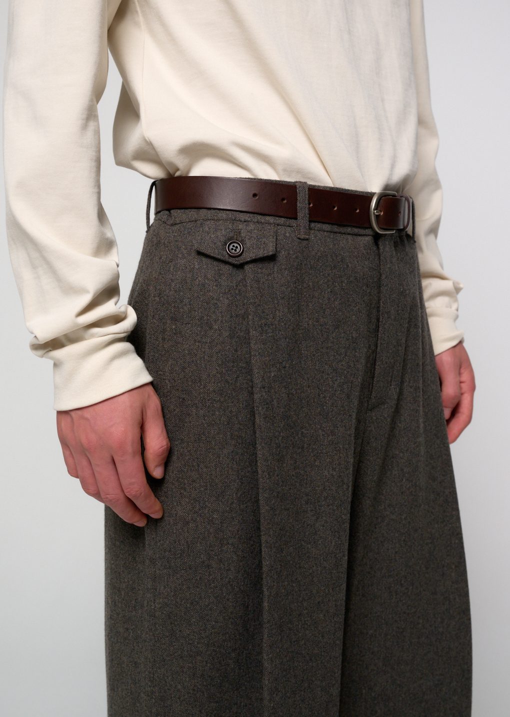 Amomento - Tapered wool pants (Charcoal) product image 6 | TRAB K-Fashion Australia