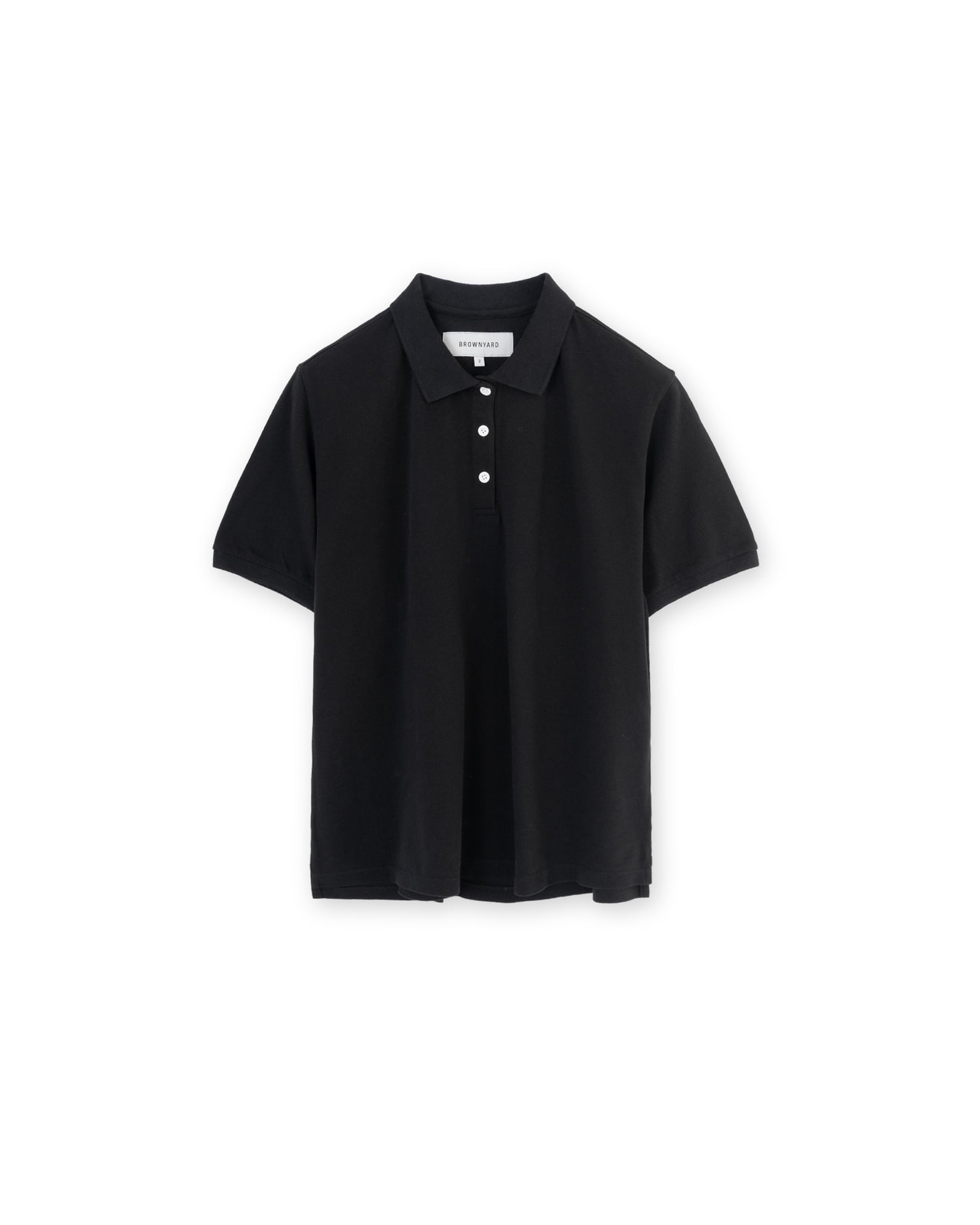 Brownyard - Vintage Cotton Pique Shirt (Black) product image 3 | TRAB K-Fashion Australia