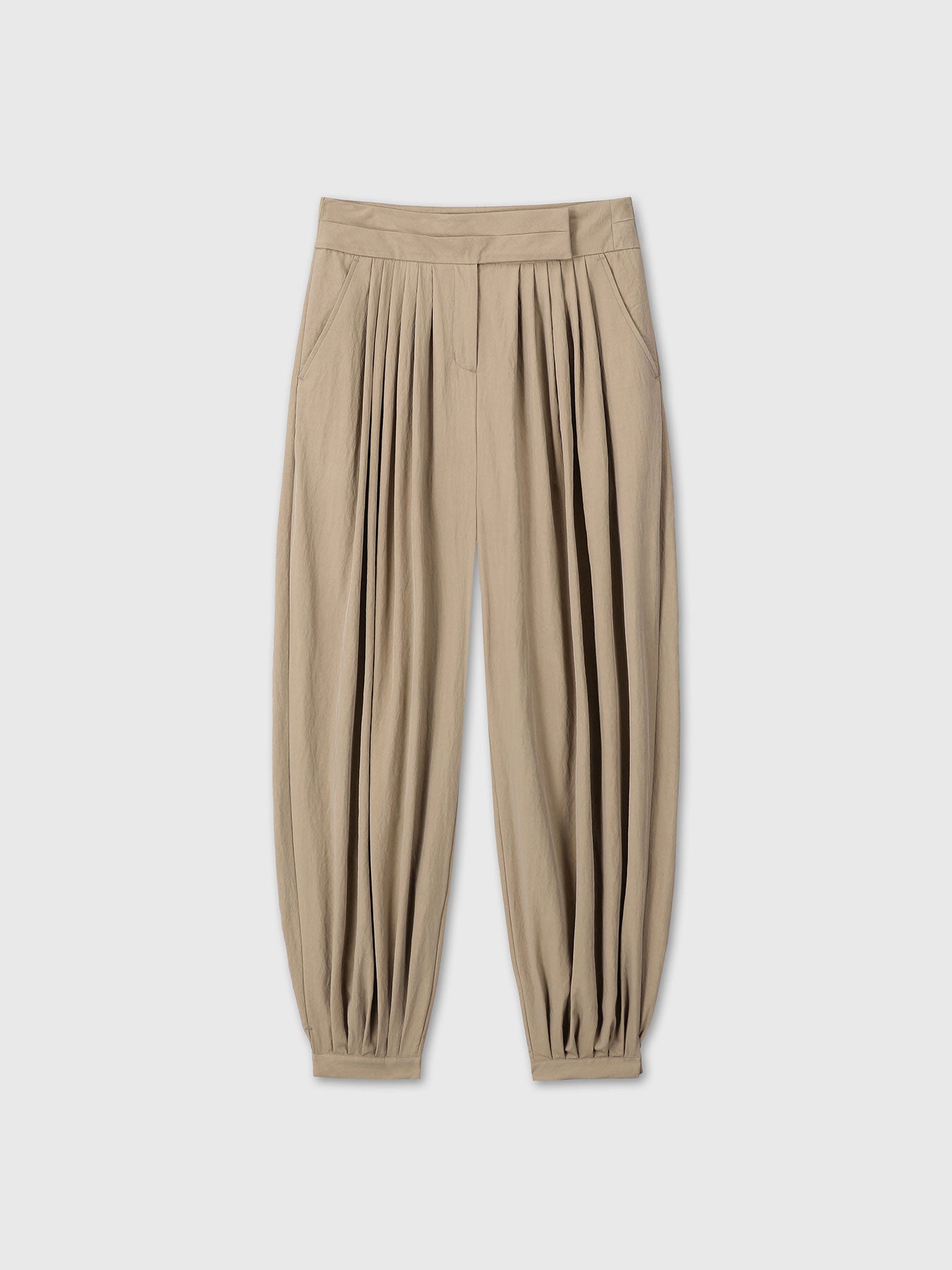 Tonywack - Pleated Voluminous Pants (Beige) product image 10 | TRAB K-Fashion Australia