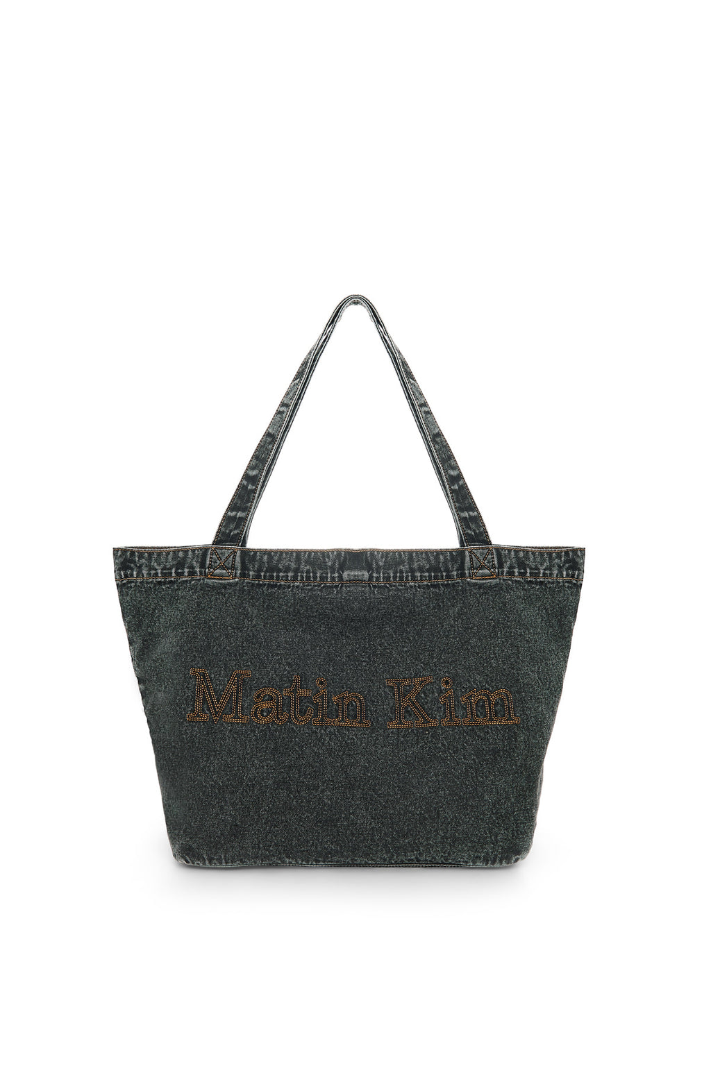 Matin Kim - Matin Stitch Denim Shoulder Bag (Black) product image 2 | TRAB K-Fashion Australia