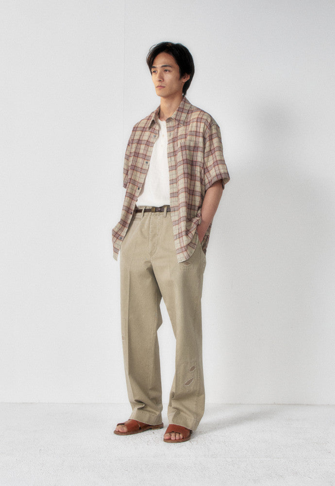 Art if acts - Vintage Check Half Shirt (Jade) product image 4 | TRAB K-Fashion Australia