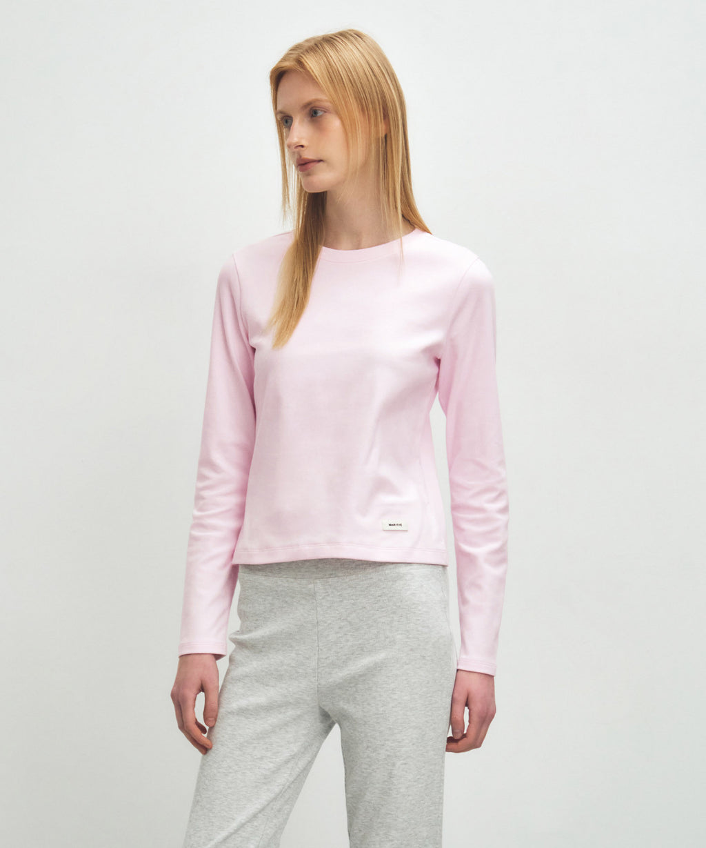 Marithe & Francois Girbaud - Basic Long Sleeve (Light Pink) product image 2 | TRAB K-Fashion Australia