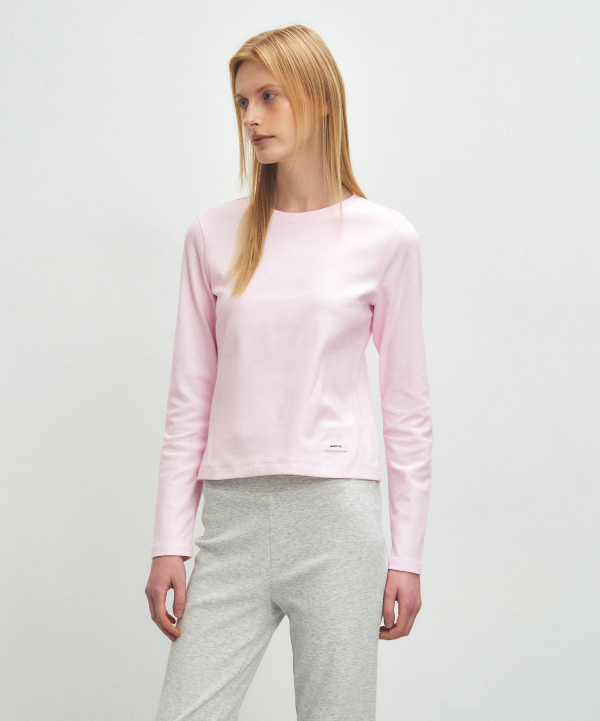 Marithe & Francois Girbaud - Basic Long Sleeve (Light Pink) product image 2 | TRAB K-Fashion Australia
