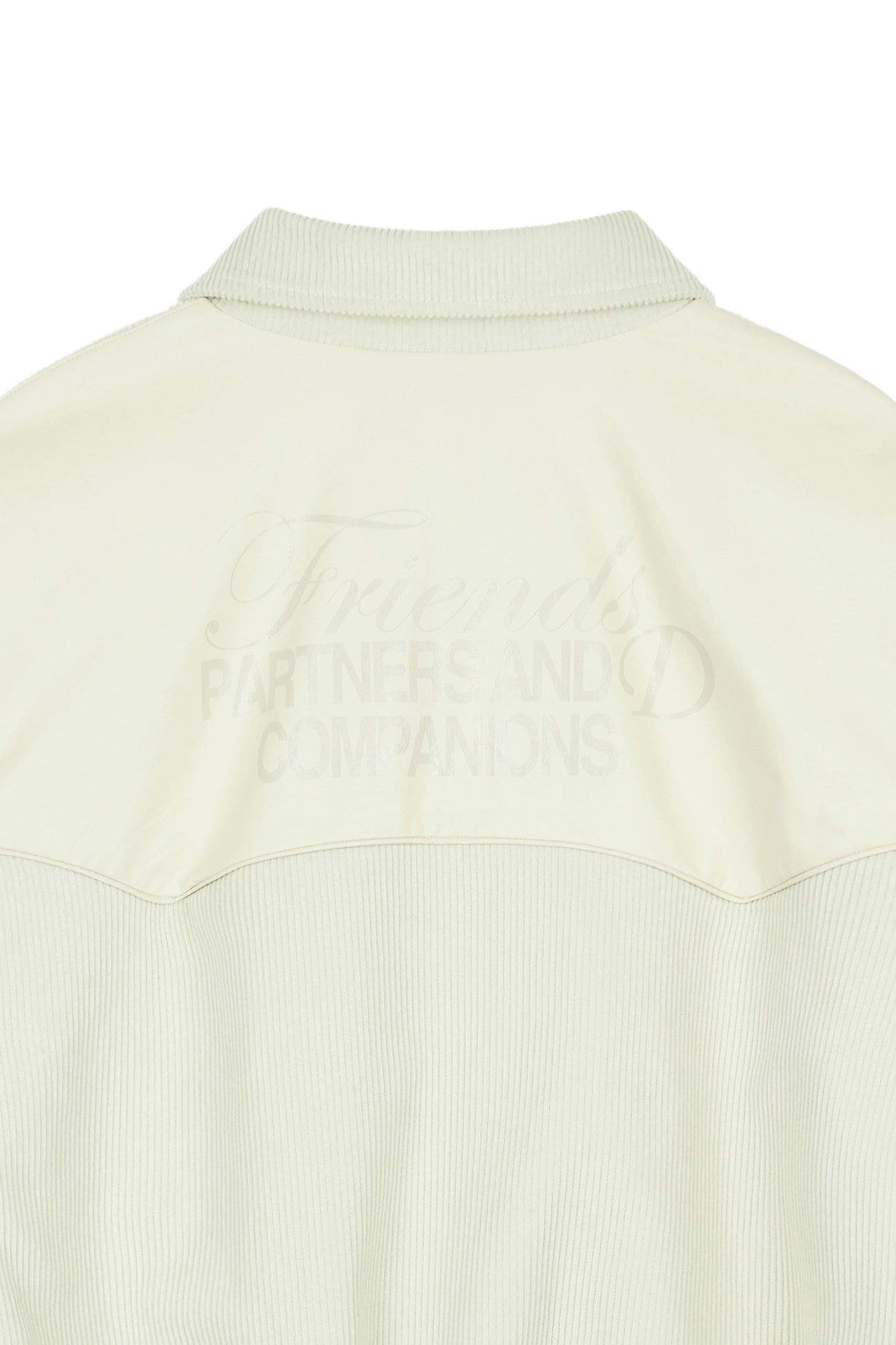 Deinet - D & Friends Corduroy Varsity Jacket (Ivory) product image 13 | TRAB K-Fashion Australia