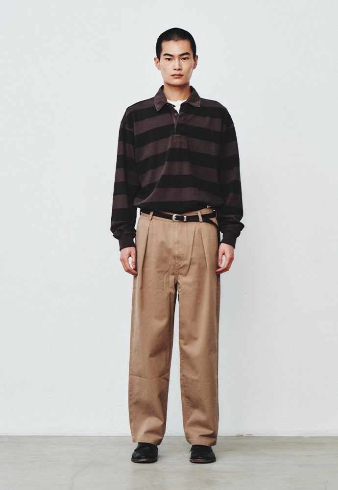 Art if acts - Garment Dyed Rugby Tee (Mud) product image 1 | TRAB K-Fashion Australia