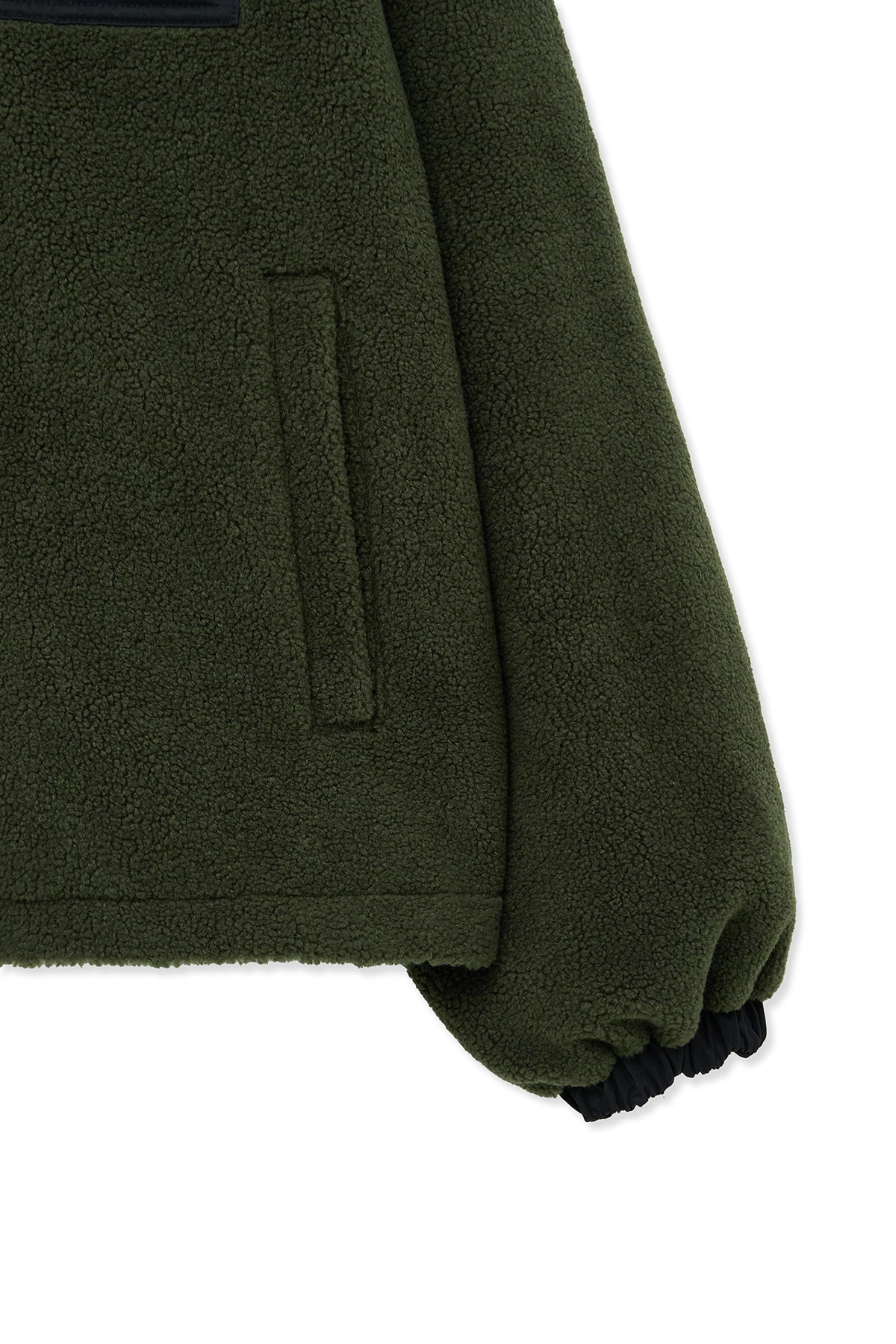 Matin Kim - Reversible Sherpa Zip Up (Khaki) product image 5 | TRAB K-Fashion Australia