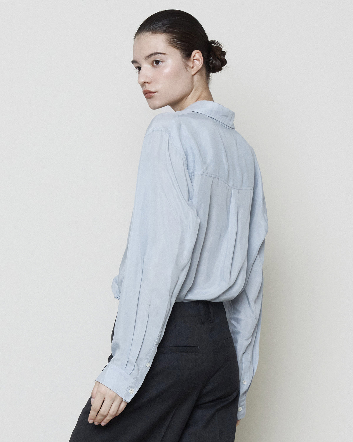 Brownyard - Cupro Shirt (Light Blue) product image 3 | TRAB K-Fashion Australia