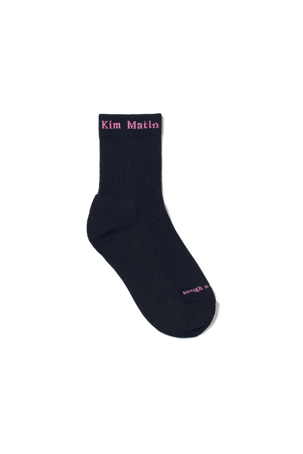 Matin Kim - Matin Small Logo Crew Socks (Black) product image 1 | TRAB K-Fashion Australia
