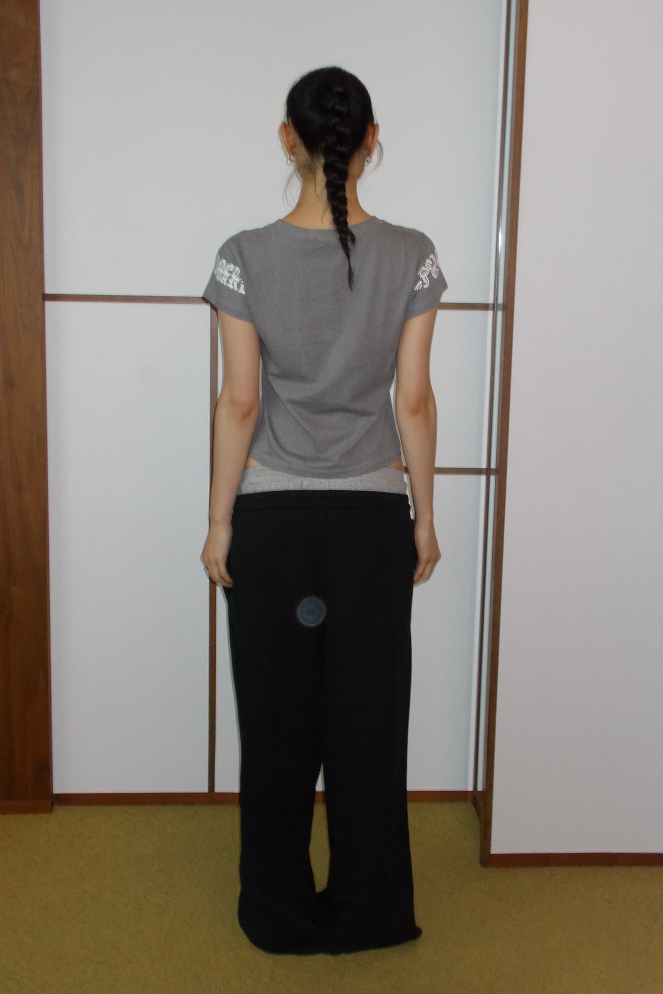 Deinet - Layered 2 Graphic Sweatpants (Black) product image 6 | TRAB K-Fashion Australia